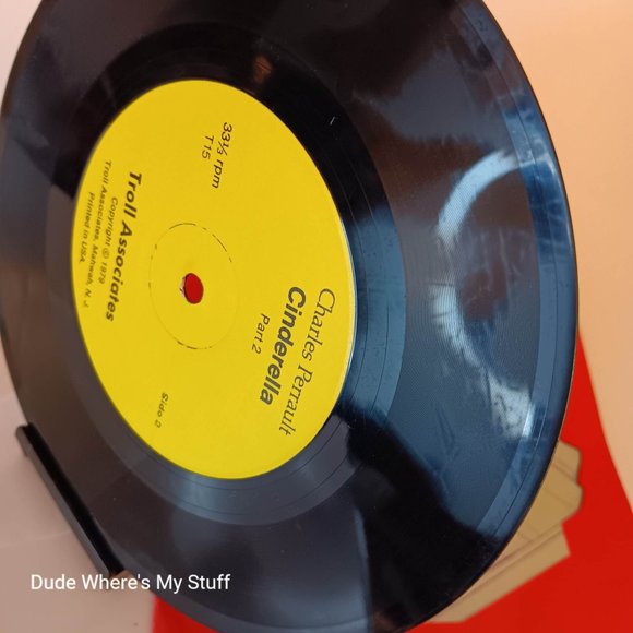 CINDERELLA BY CHARLES PERRAULT - 1979 RELEASE - ORIGINAL 7" RECORD 33-1/3 RPM - Picture 8 of 10